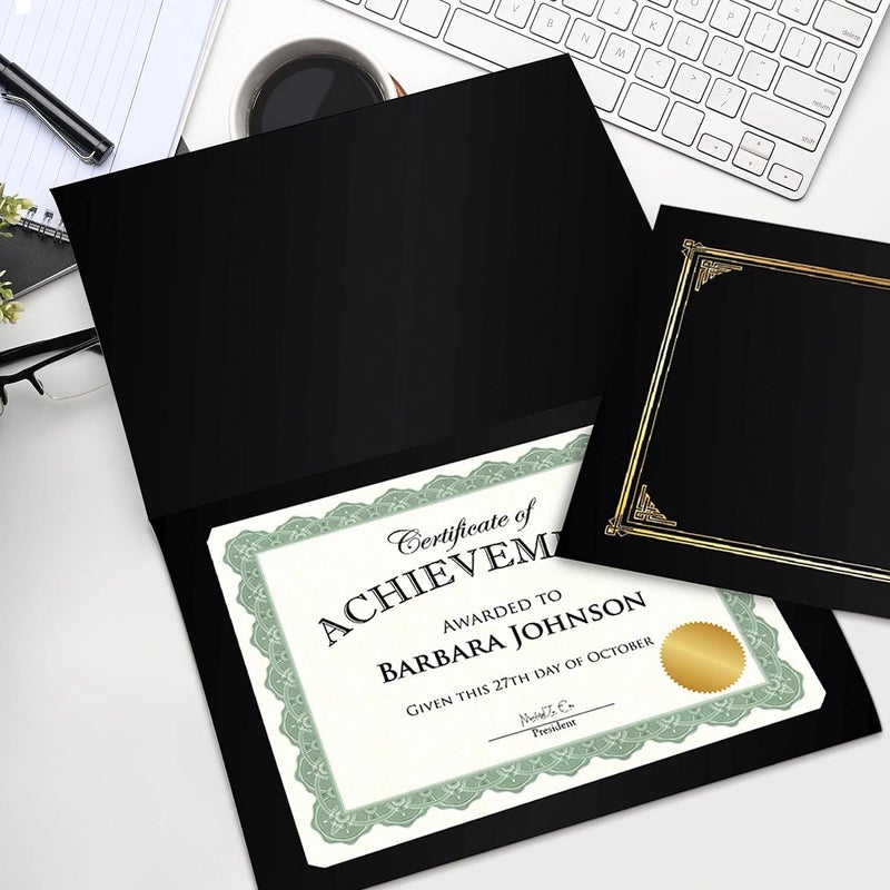 GeographicsÂ® 30% Recycled Blank Parchment Certificates, 8 1/2" x 11", Optima Green, Pack of 25 - Image 2